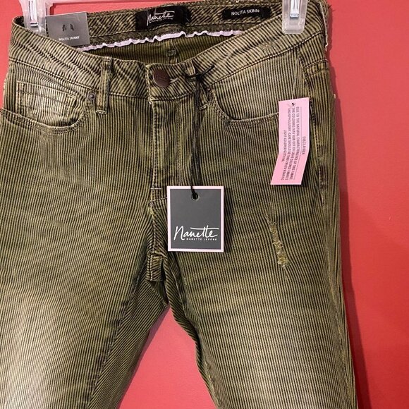 Nanette Lepore Women's Nolita Silver Sage Skinny Jeans - Size 2 - NWT - Picture 2 of 5